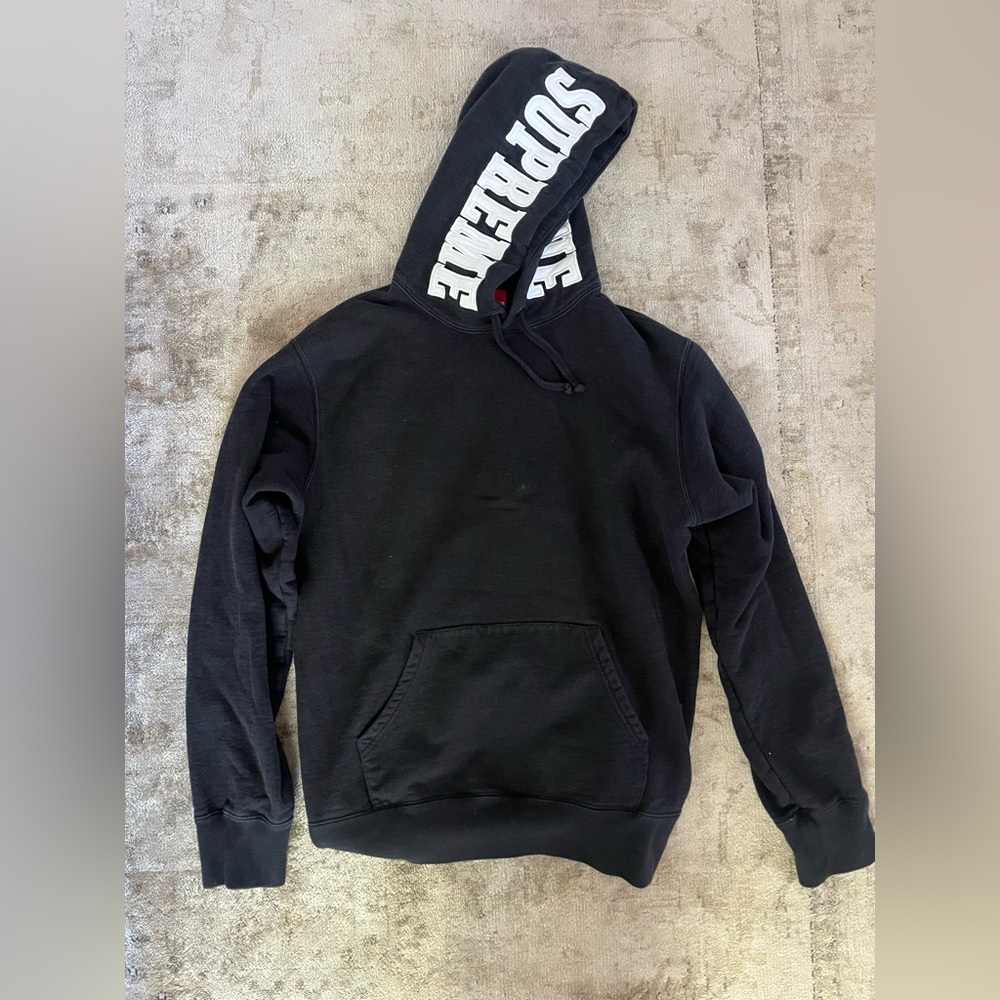 Supreme black hoodie